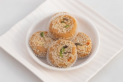 The delectable mawa bati is a popular sweet for festive occasions